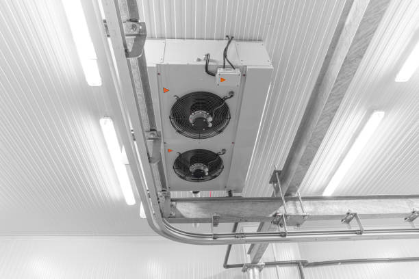 Refrigeration chamber for food storage. Warehouse freezer, Cold storage. Istockphoto 1222775892 612x612 2